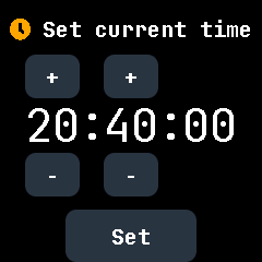 Set time manually