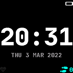 Digital watchface